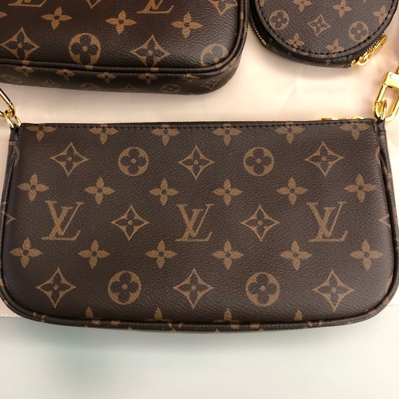 Louis Vuitton Monogram Crossbody Bag Set - Brown and Gold - Picture 8 of 12